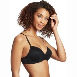Maidenform Women's Black Wireless Slim Bra With Removable Pads Size 34C